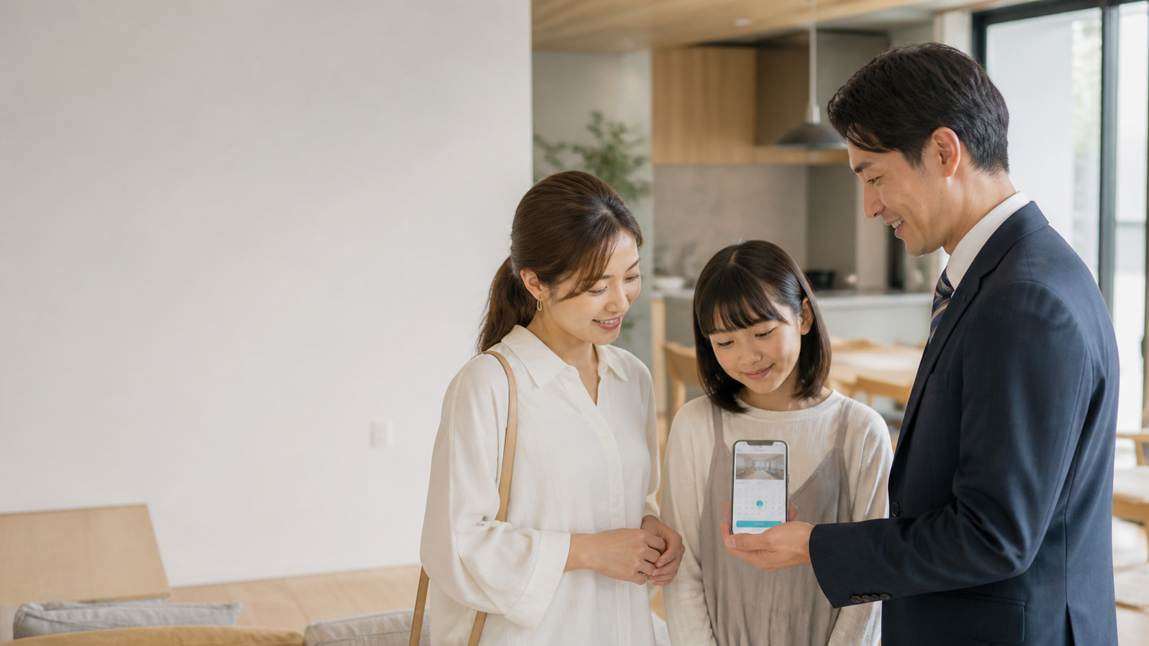 不動産会社の担当者が物件情報を整理している様子